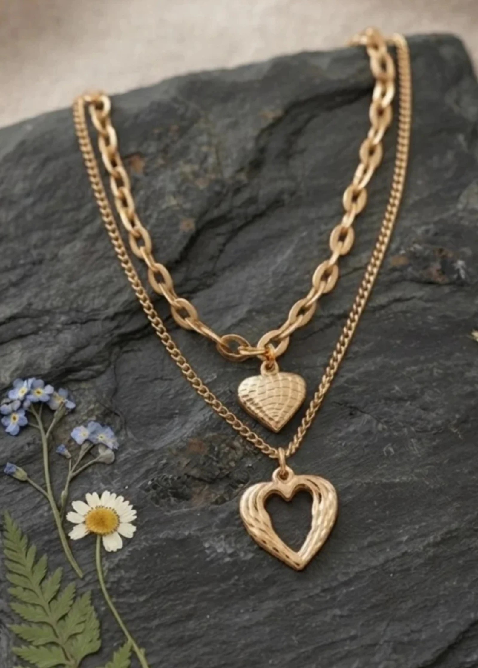 Conjunto 2 collares de acero